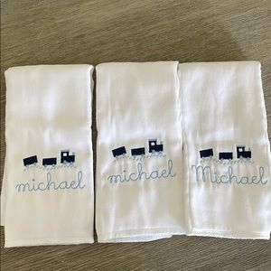 Monogrammed burp rags - New